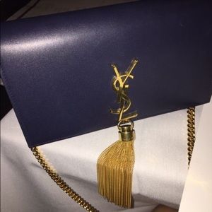 YSL crossbody purse in NAVY only worn ONCE